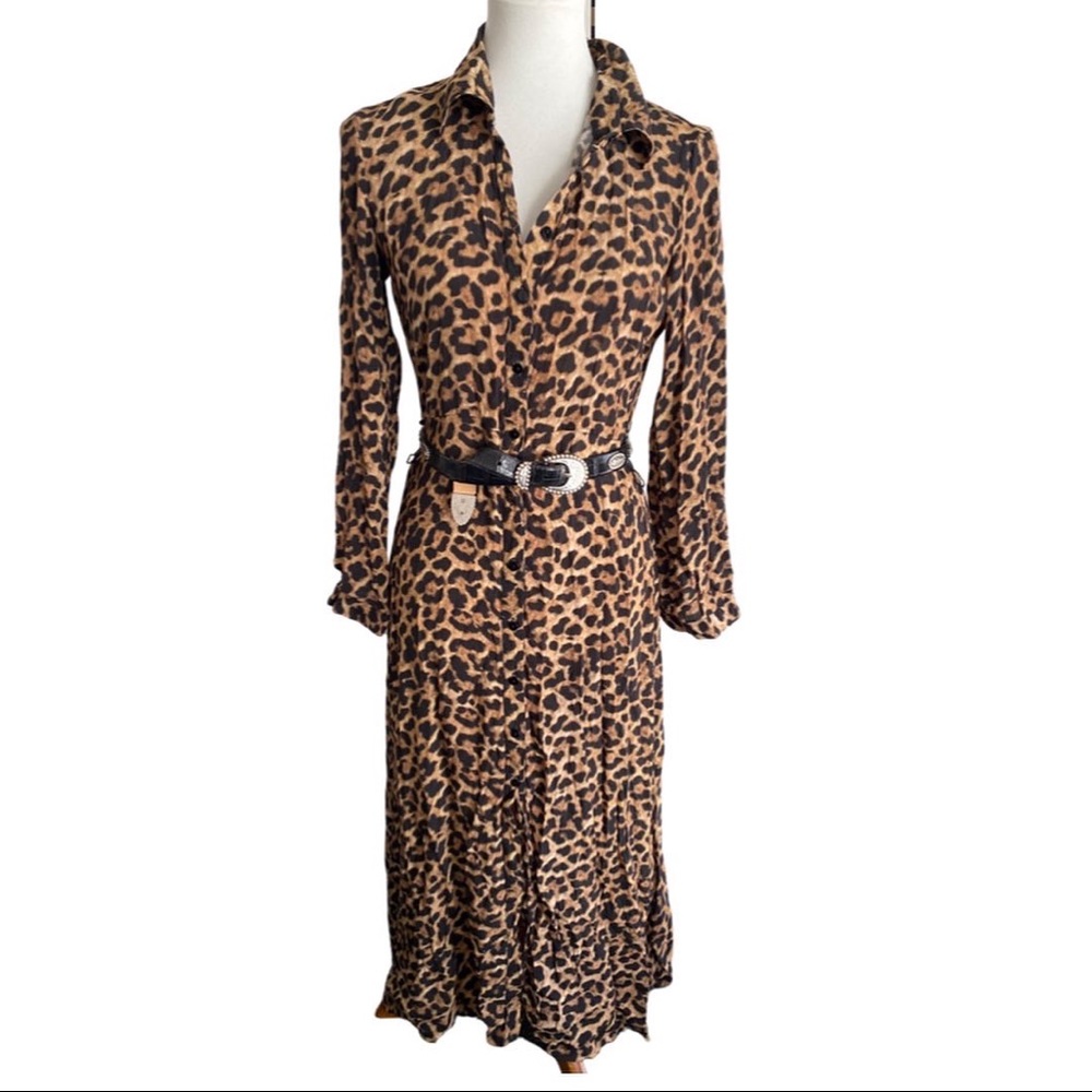 💎Zara maxidress leopard